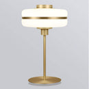 Lampe de chevet moderne LED aux formes arrondies et pied doré Hotel