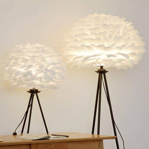 Lampe de chevet à plumes et trépied Father - vue 6 sur 7