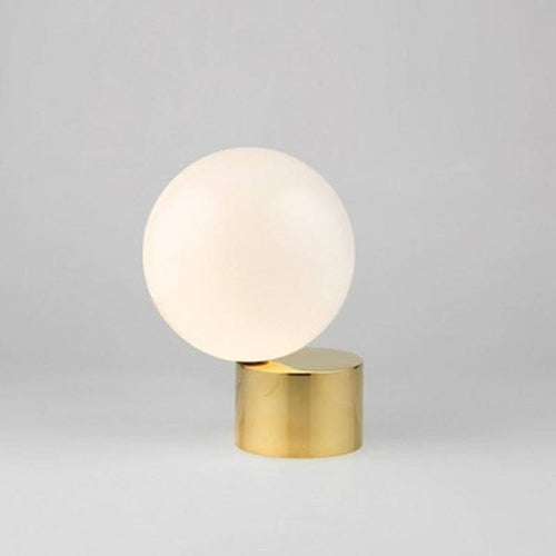 Lampe de chevet doré avec boule en verre Nordic - vue 4 sur 4