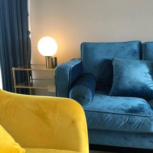Lampe de chevet doré avec boule en verre Nordic - vue 3 sur 4