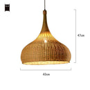 Suspension en bambou rustique arrondie Delicate