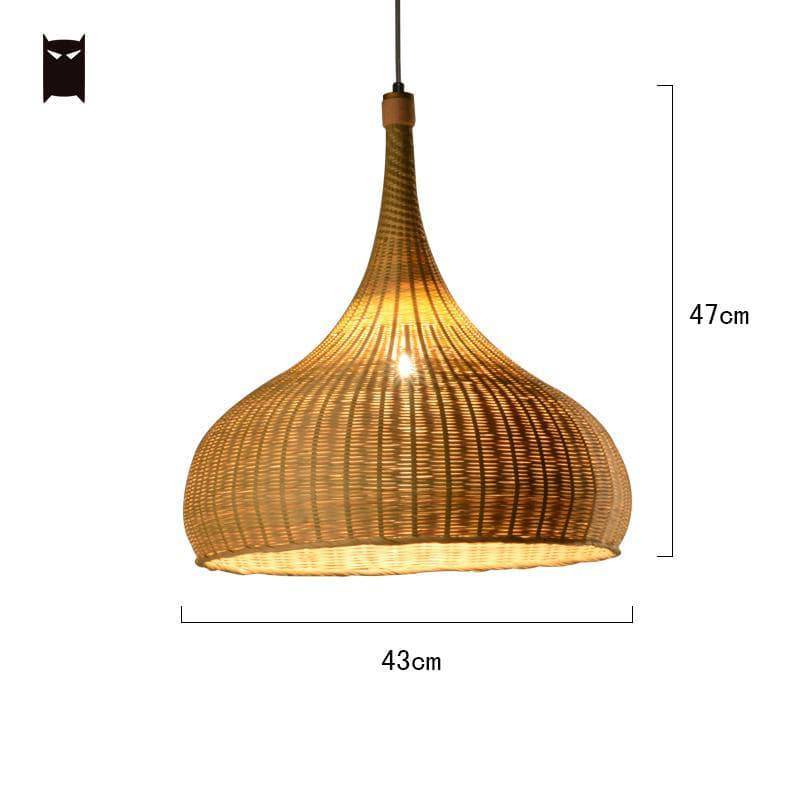 Suspension en bambou rustique arrondie Delicate - vue 5 sur 5