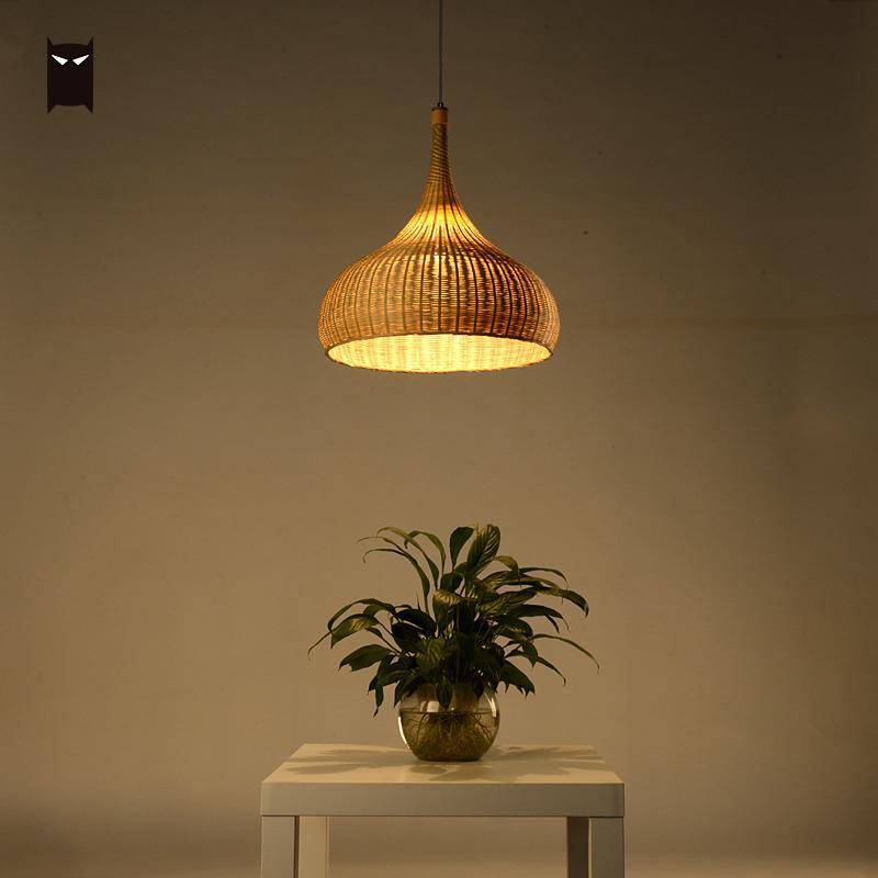 Suspension en bambou rustique arrondie Delicate - vue 2 sur 5