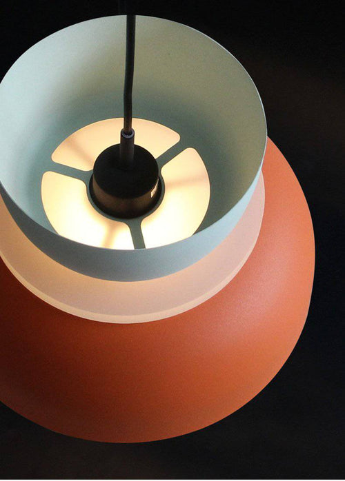 Suspension design arrondi coloré en métal Modern - vue 16 sur 18