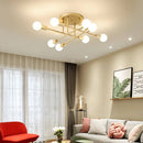 Plafonnier design en métal à plusieurs lampes Rod