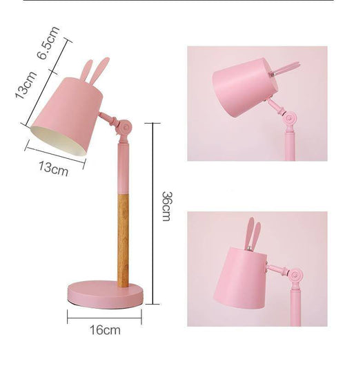 Lampe de bureau ou chevet colorée à oreilles de lapin Rabbit - vue 10 sur 9