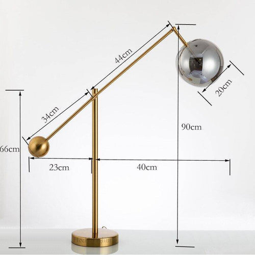 Lampe de bureau design ajustable doré Model - vue 7 sur 7