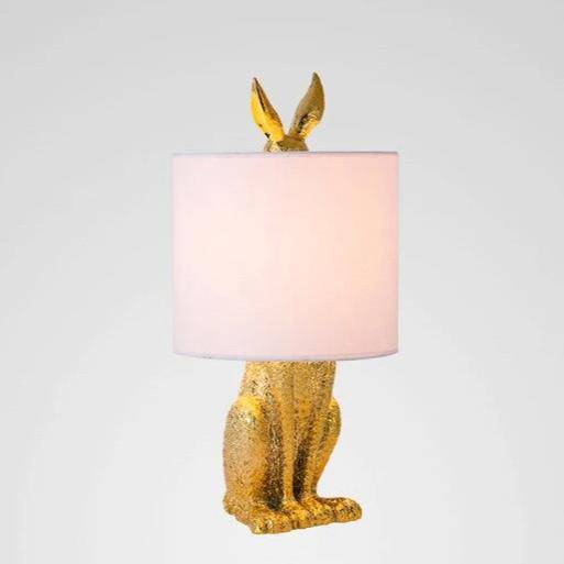 Lampe à poser design LED en résine style lapin Decor - vue 4 sur 7