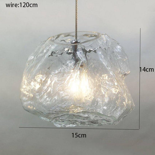 Suspension style glaçon en verre - vue 5 sur 5
