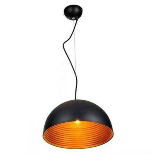 Suspension design LED avec abat-jour arrondi en métal style Island - vue 8 sur 7