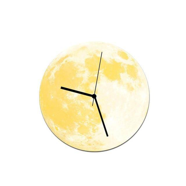 Horloge murale ronde lune colorée 30cm Luminous - vue 9 sur 11