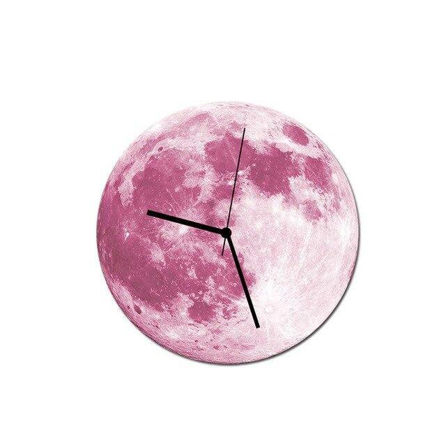Horloge murale ronde lune colorée 30cm Luminous - vue 8 sur 11