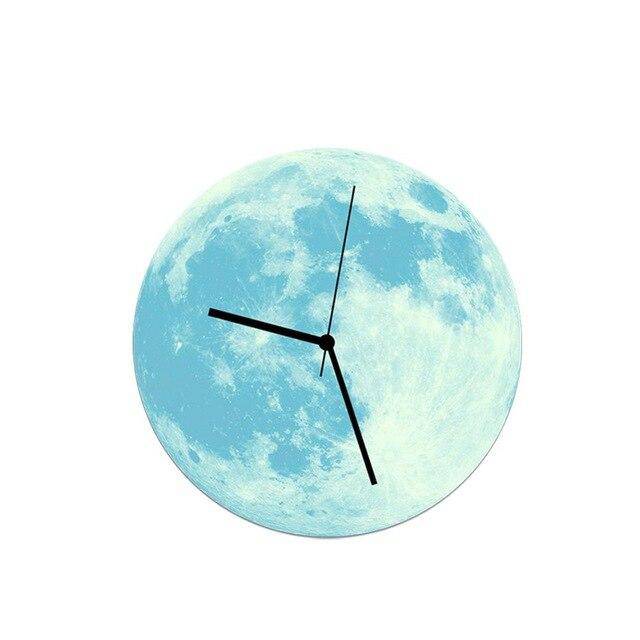 Horloge murale ronde lune colorée 30cm Luminous - vue 7 sur 11