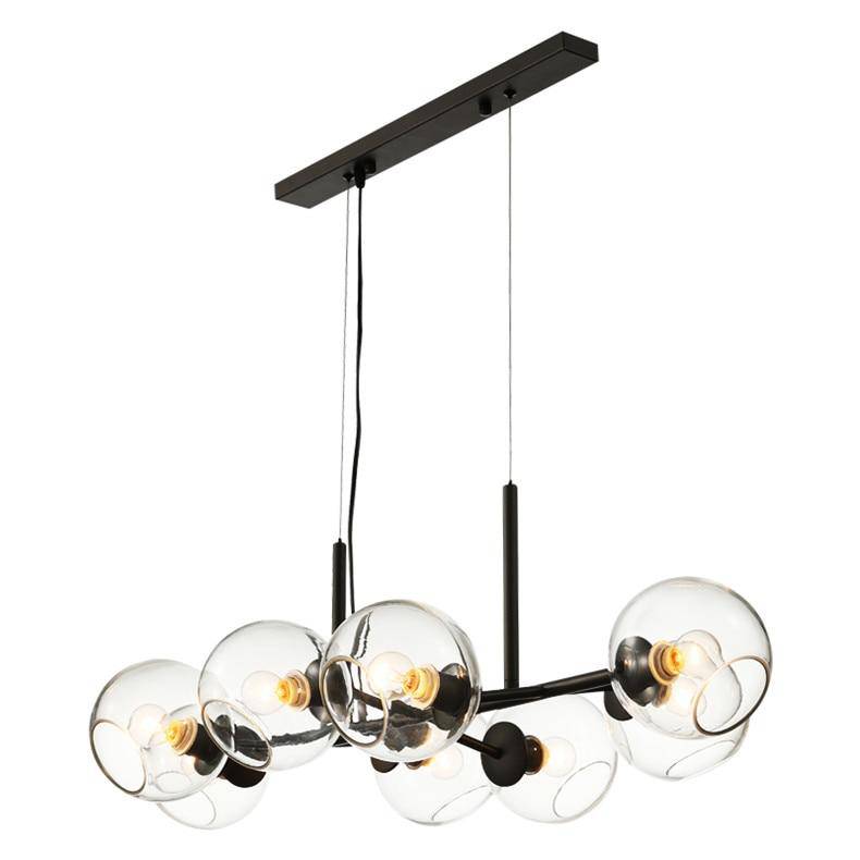 Lustre design avec verre en boule de verre Creative - vue 5 sur 5