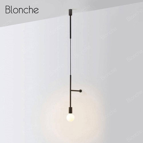 Applique murale design à branche et boule en verre blanc - vue 4 sur 5