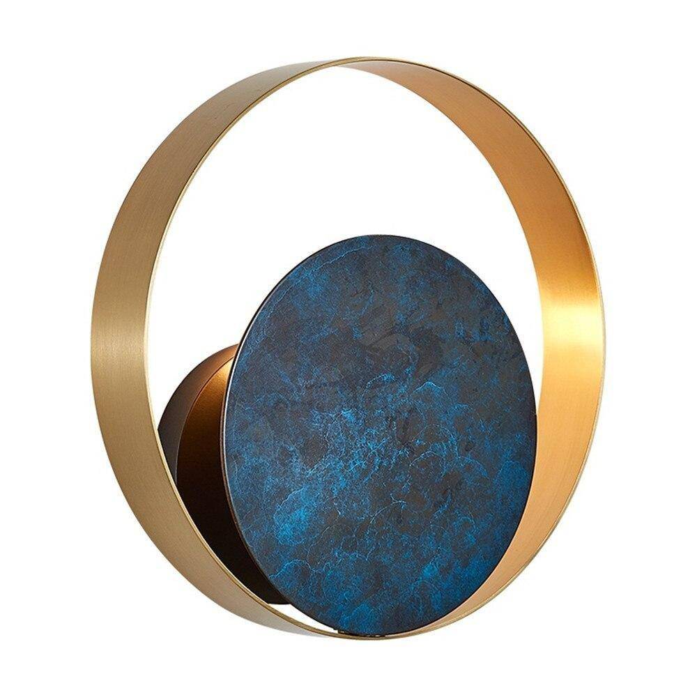 Applique murale design LED avec disque en métal doré Luxury - vue 7 sur 8