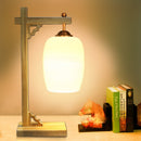 Lampe de bureau ou chevet potence style chinois en bois