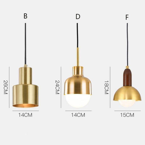 Personnalité nordique lampes suspendues à tête unique E27 lampes à pendentif LED pour salon chambre salle de bains allée restaurant chambre d'hôtel - vue 12 sur 13