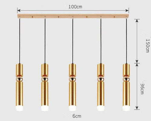 Suspension cylindrique tube chromé à LED Simplicity - vue 11 sur 22