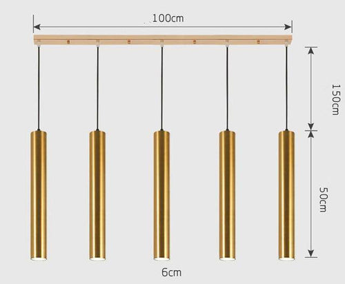 Suspension cylindrique tube chromé à LED Simplicity - vue 22 sur 22