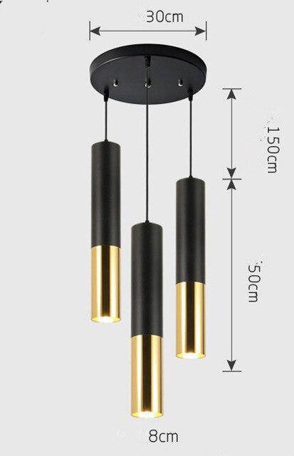 Suspension cylindrique tube chromé à LED Simplicity - vue 23 sur 22