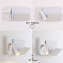 Applique à spot LED ajustable avec support livre