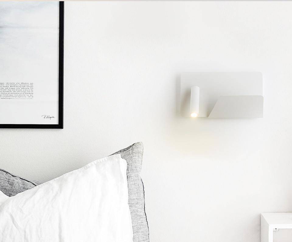 Applique à spot LED ajustable avec support livre - vue 6 sur 7