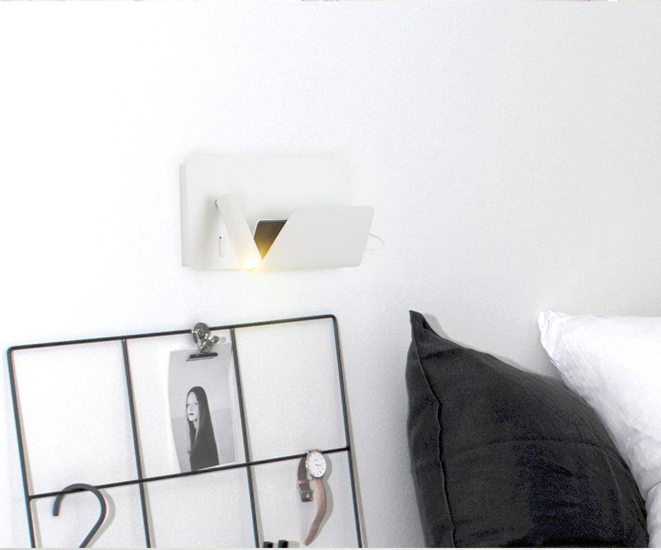 Applique à spot LED ajustable avec support livre - vue 7 sur 7