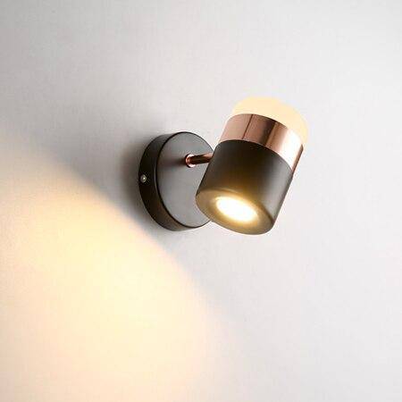 Applique spot à LED orientable en métal Simple - vue 3 sur 7