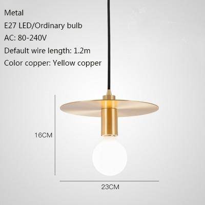Personnalité nordique lampes suspendues à tête unique E27 lampes à pendentif LED pour salon chambre salle de bains allée restaurant chambre d'hôtel - vue 13 sur 13