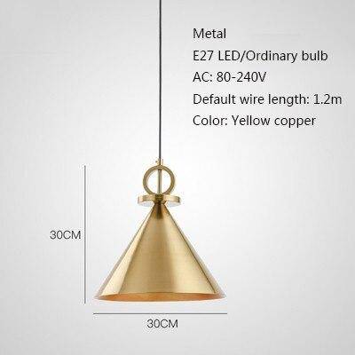 Personnalité nordique lampes suspendues à tête unique E27 lampes à pendentif LED pour salon chambre salle de bains allée restaurant chambre d'hôtel - vue 9 sur 13