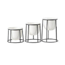 Lot de 3 piédestal moderne pour plantes style scandinave