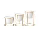 Lot de 3 piédestal moderne pour plantes style scandinave