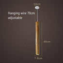 Suspension en bambou LED en forme cylindrique style Hang