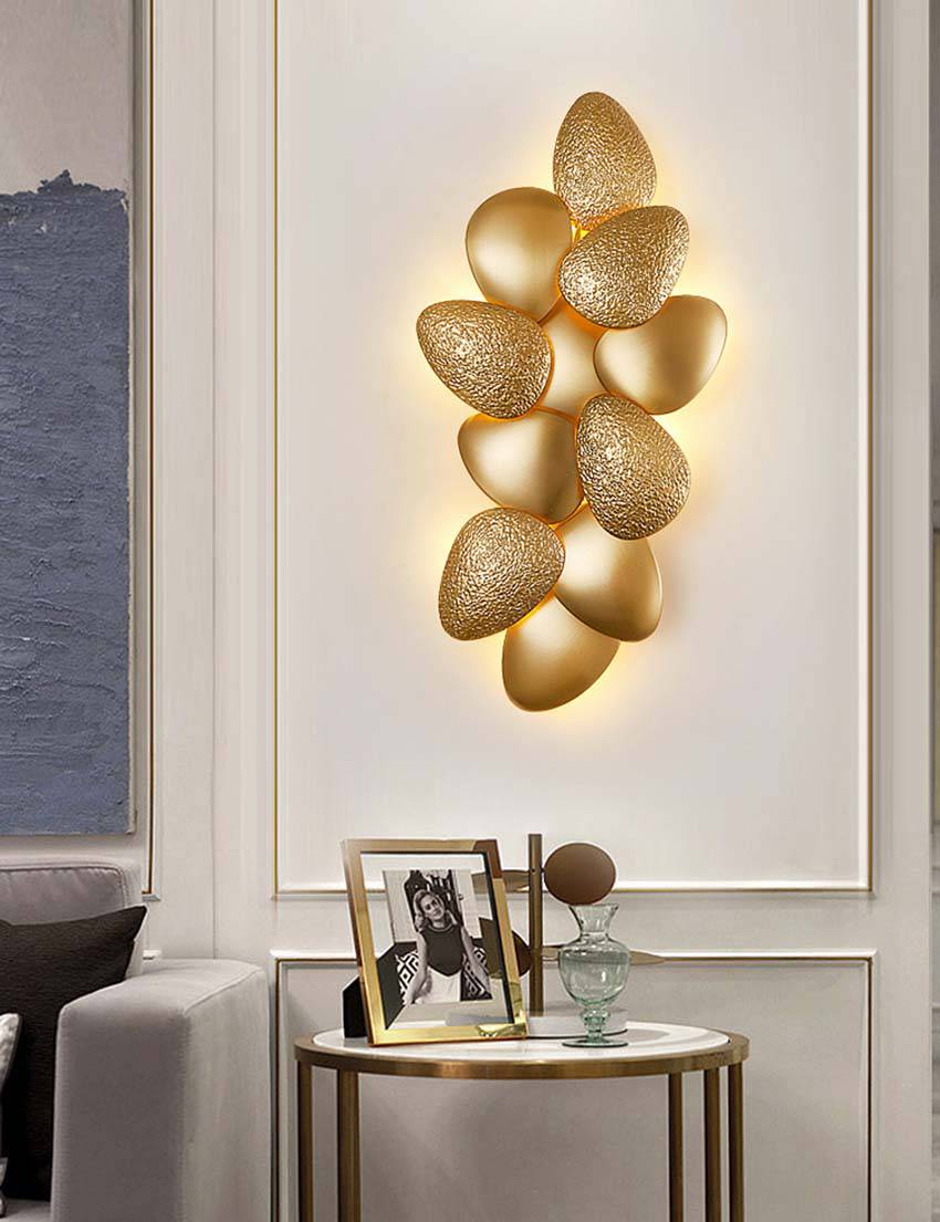 Applique murale design galets dorés Luxury - vue 8 sur 9