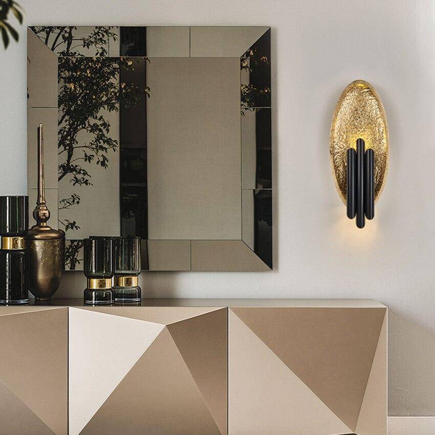 Applique murale design LED arrondie avec trois tubes style Sconce - vue 2 sur 7