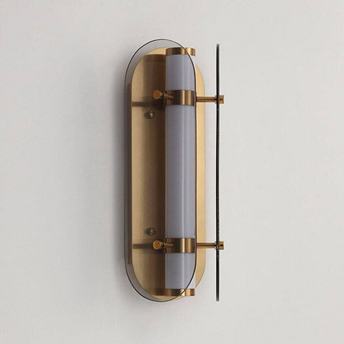 Applique murale industrielle LED avec tube en métal et verre Sconce - vue 3 sur 5