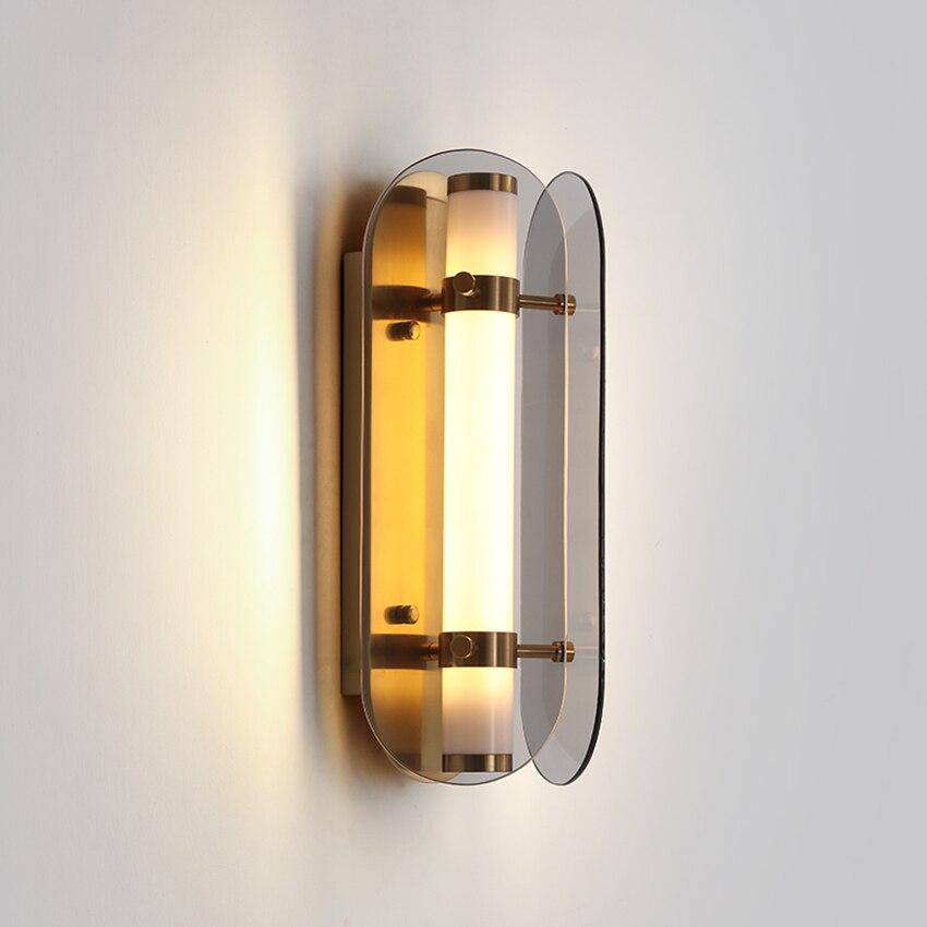 Applique murale industrielle LED avec tube en métal et verre Sconce - vue 4 sur 5