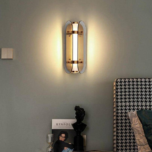 Applique murale industrielle LED avec tube en métal et verre Sconce - vue 2 sur 5