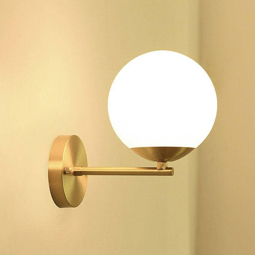 Applique murale design à LED dorée avec boule en verre Luxury - vue 4 sur 8