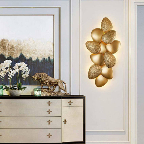 Applique murale design galets dorés Luxury - vue 4 sur 9