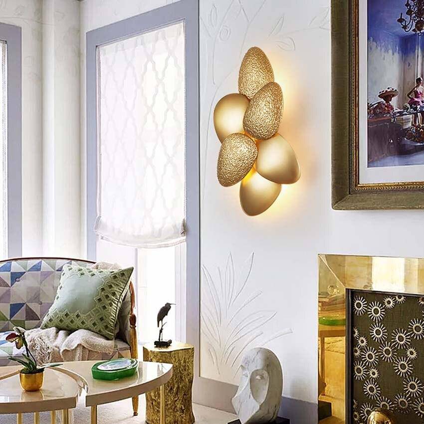 Applique murale design galets dorés Luxury - vue 2 sur 9