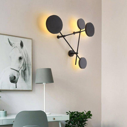 Applique murale design à LED en métal avec plusieurs disques Fly - vue 5 sur 8