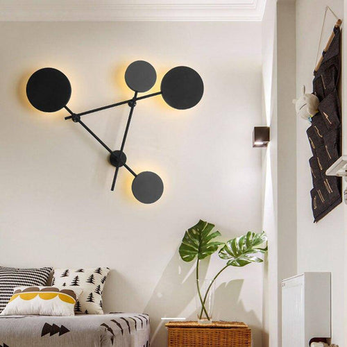 Applique murale design à LED en métal avec plusieurs disques Fly - vue 3 sur 8