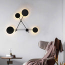 Applique murale design à LED en métal avec plusieurs disques Fly