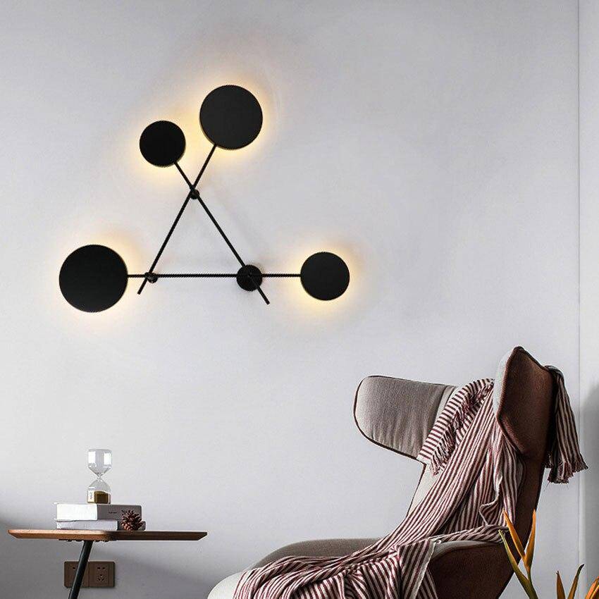 Applique murale design à LED en métal avec plusieurs disques Fly - vue 5 sur 8