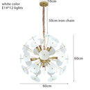 Lustre design doré et plaques rondes plates fumées Luxury