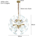 Lustre design doré et plaques rondes plates fumées Luxury