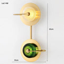 Applique murale design LED avec des formes circulaires en fer forgé