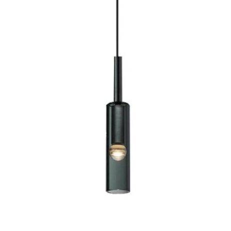 Suspension design à LED cylindrique en verre cristal Fly - vue 4 sur 6